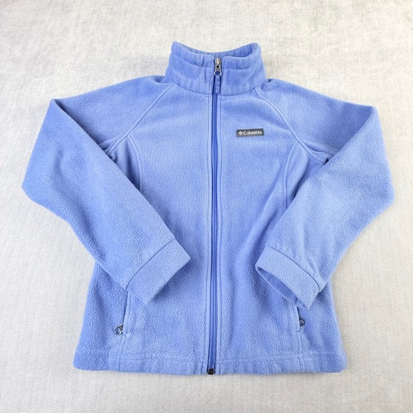 Columbia Other - Columbia Girls Periwinkle Blue Full Zip Fleece Jacket Size M 10/12 Outdoor Layer